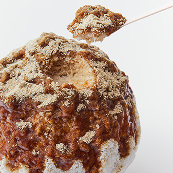 かき氷 黒蜜きなこ