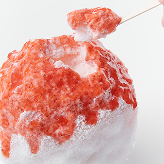 かき氷 いちごミルク