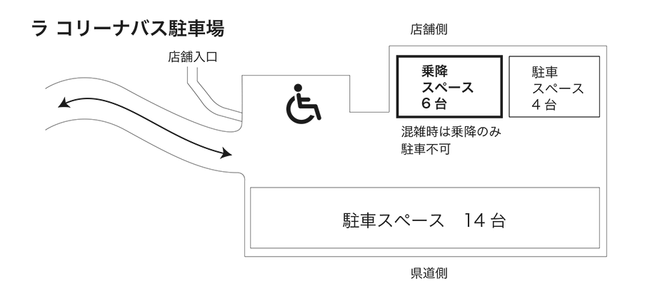 ラ コリーナバス駐車場